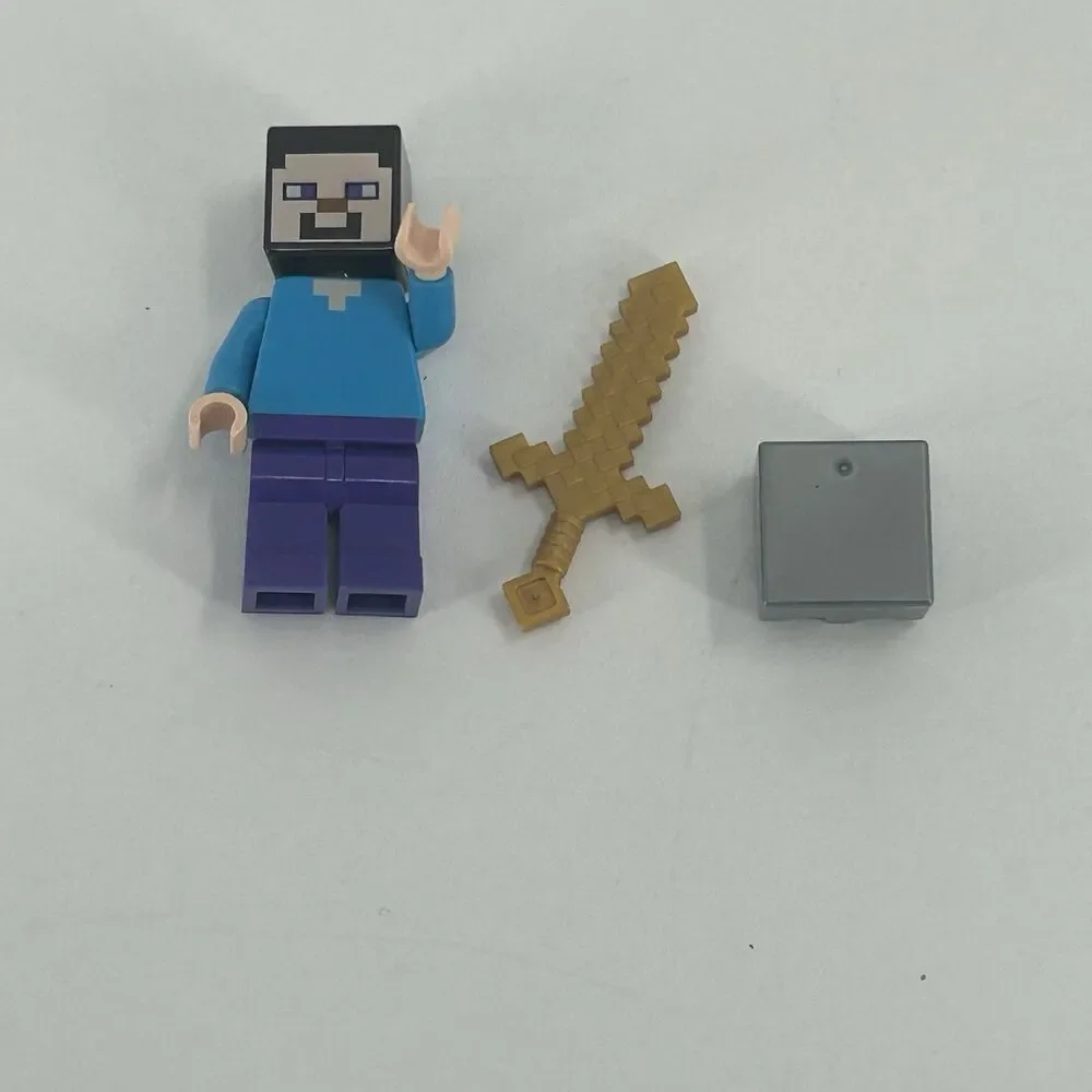 Lego Minecraft Mini Figure Steve 21121 21125 MIN016 Fast Shipping